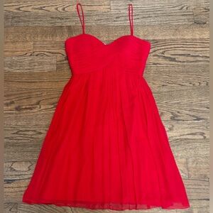 Vintage Tachi Contour Collection Vibrant Red Dress, Size 8